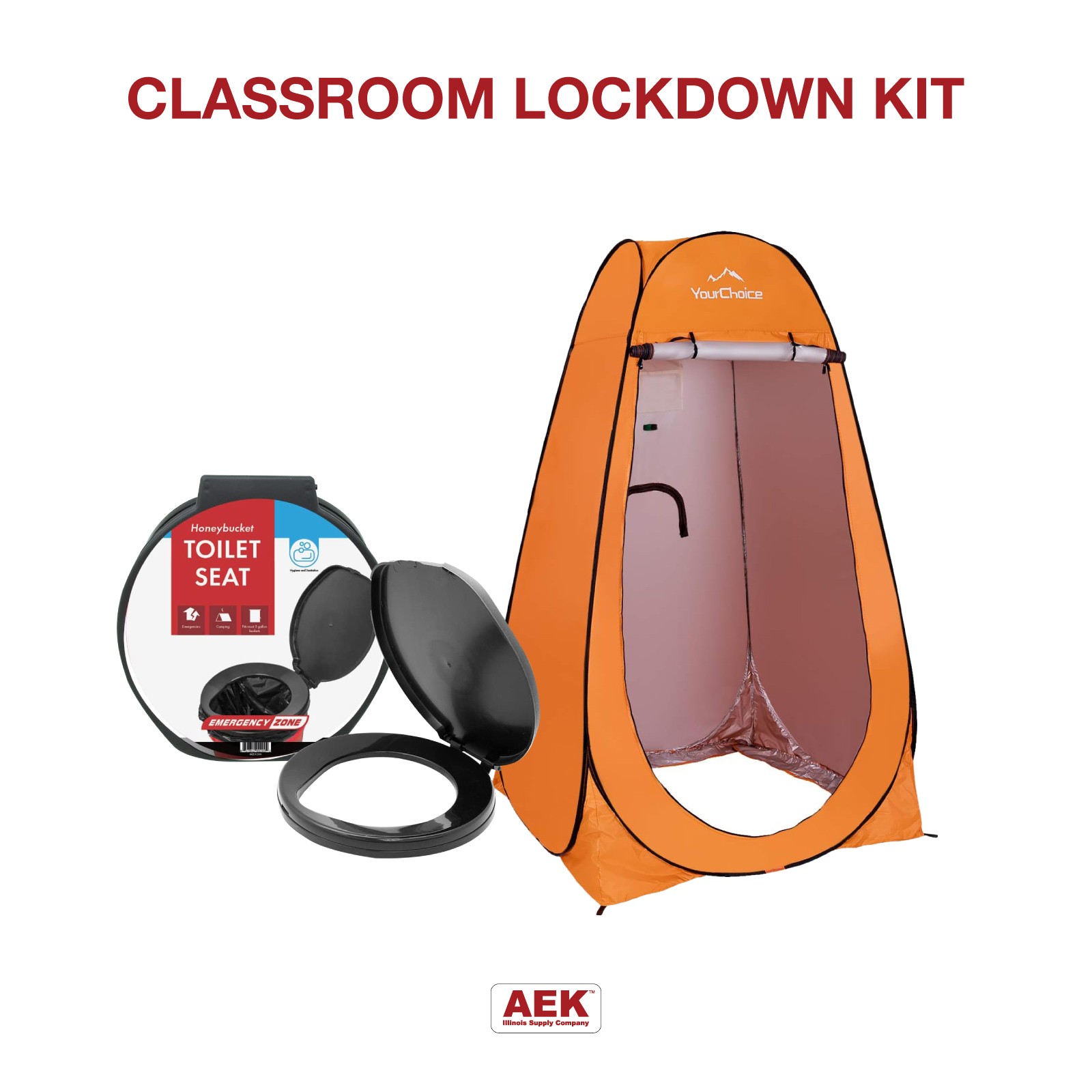 Classroom Lock-Down Kit with Toilet Privacy