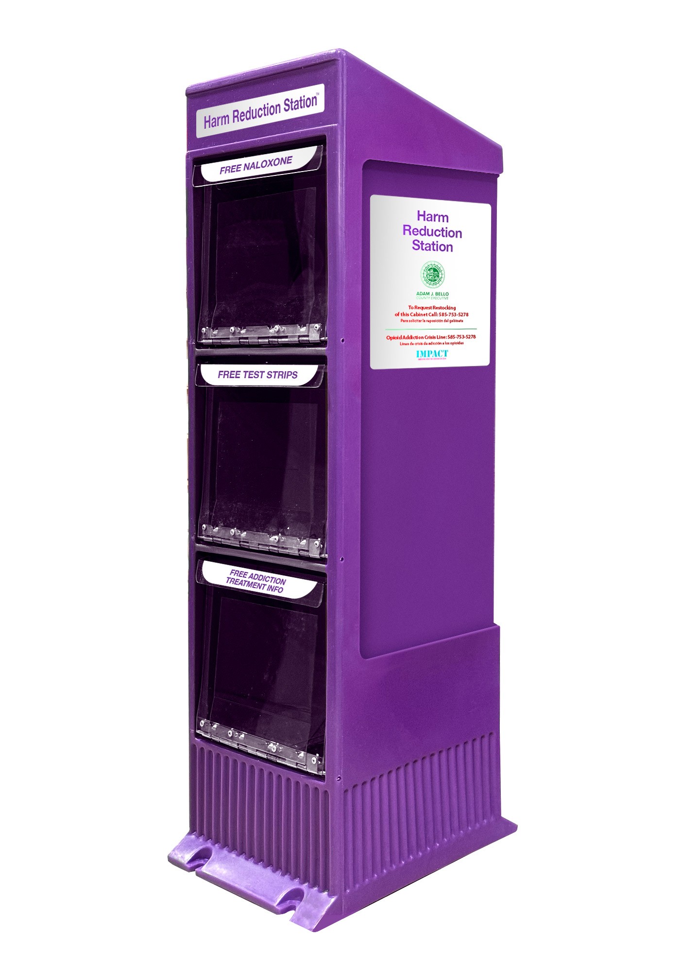 3 Compartment Naloxone Giveaway Cabinet